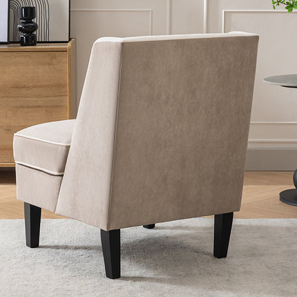 Tan Upholstered Accent Chair