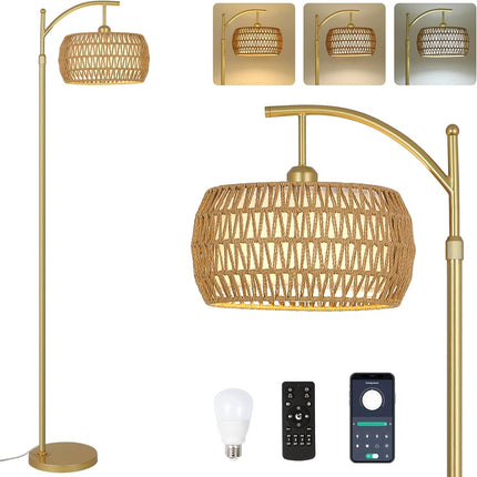 Gold Arc Floor Lamp