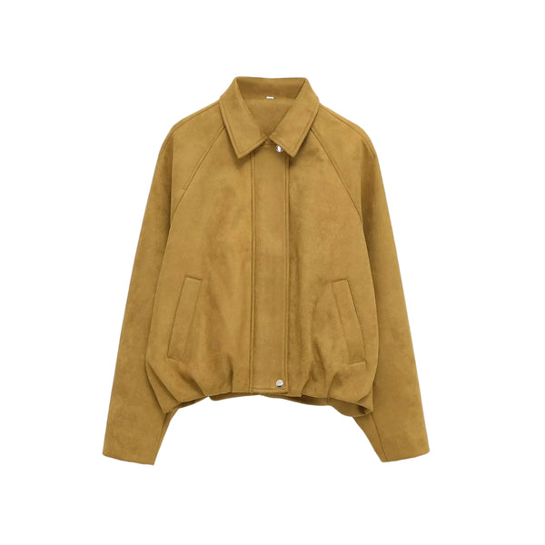 Tailored Suede Pilot Jacket