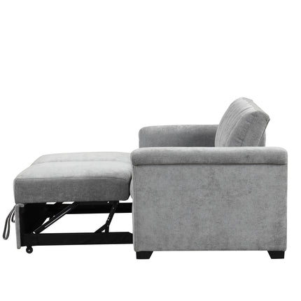 Gray Convertible Cushion Sofa