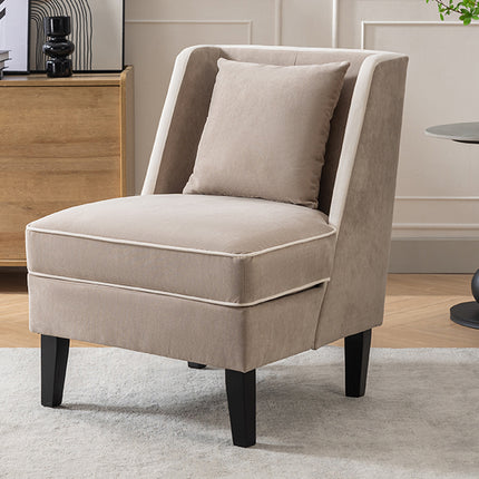 Tan Upholstered Accent Chair