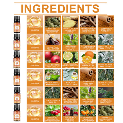 Autumn Harvest Aromatherapy Essential Oil Set