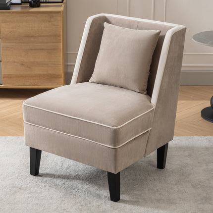 Tan Upholstered Accent Chair