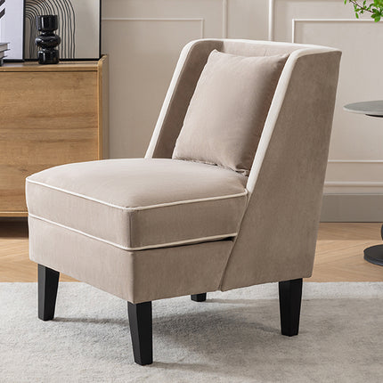 Tan Upholstered Accent Chair