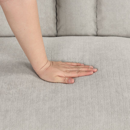 Beige Convertible Cushion Sofa