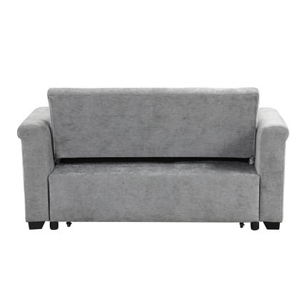 Gray Convertible Cushion Sofa