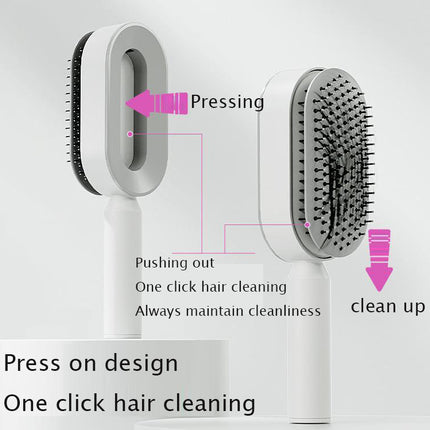 Press-Clean Air Cushion Hair Comb