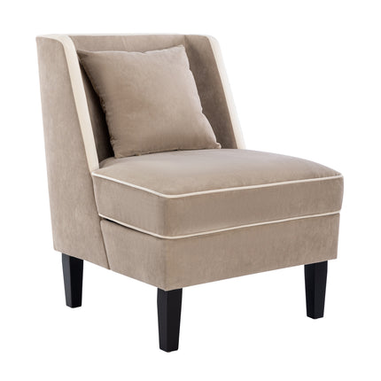 Tan Upholstered Accent Chair