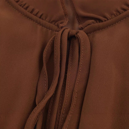 Cocoa Whisper Tiered Dress