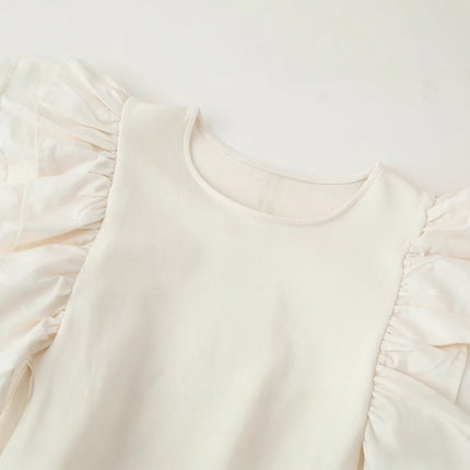 Women's Clothing Layered Decorative Spliced Dress with Belt