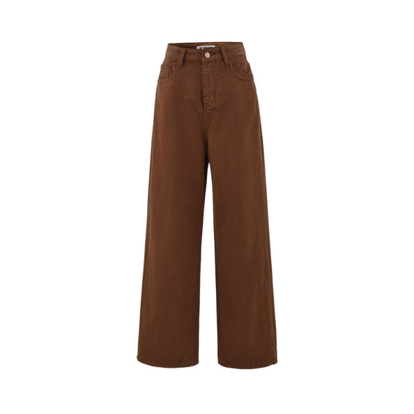 Melange Wide-Leg Trousers