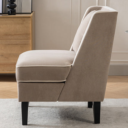 Tan Upholstered Accent Chair