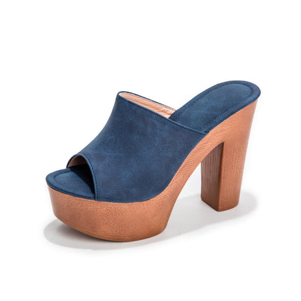 Roma Platform Peep-Toe Heeled Sandals