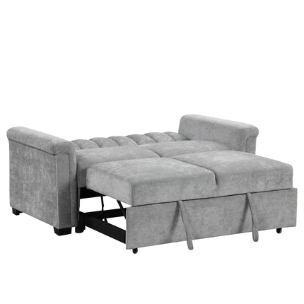 Gray Convertible Cushion Sofa