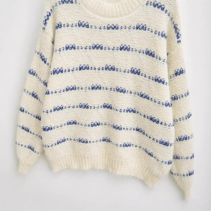 Striped Loose Knit Top