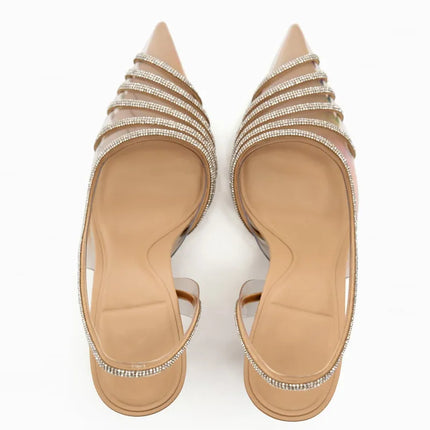 Slingback Point Toe Stiletto Pumps