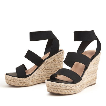 Hemp Rope Platform Wedge Sandals