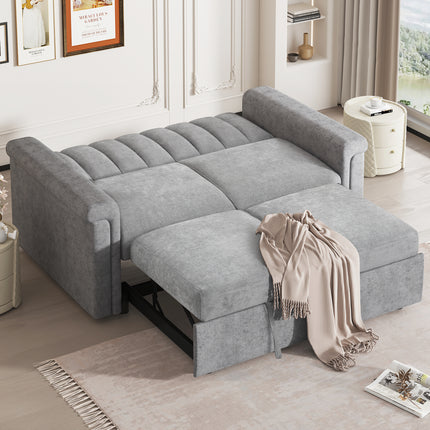 Gray Convertible Cushion Sofa