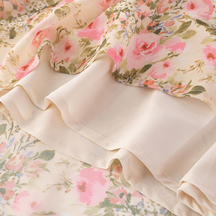 Blossom Lace-Trim Midi Dress