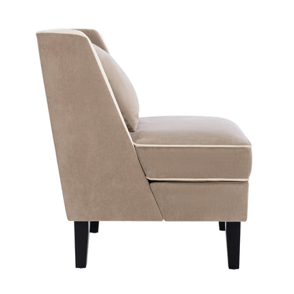 Tan Upholstered Accent Chair