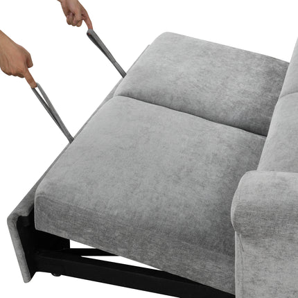 Gray Convertible Cushion Sofa