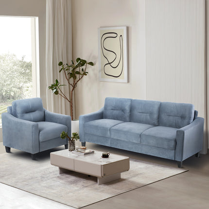 Gray Three-Seat Sofa