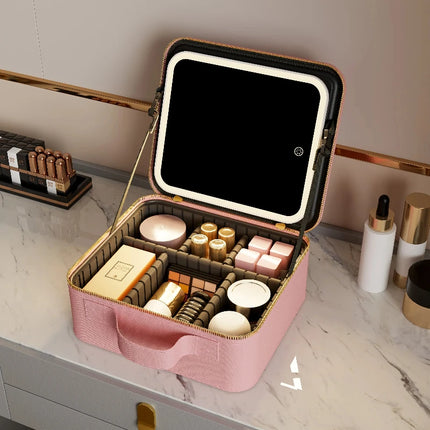 Light-Up Makeup Organizer Case