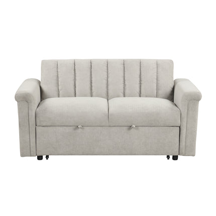 Beige Convertible Cushion Sofa