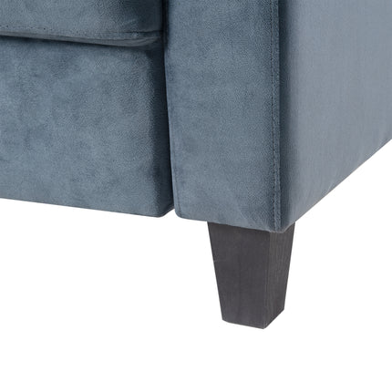 Gray Three-Seat Sofa