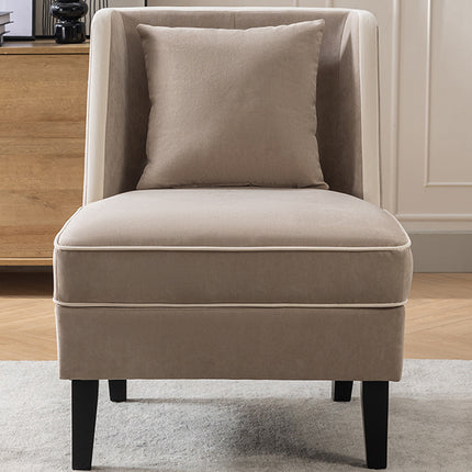 Tan Upholstered Accent Chair