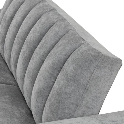 Gray Convertible Cushion Sofa