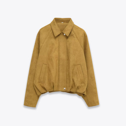 Tailored Suede Pilot Jacket