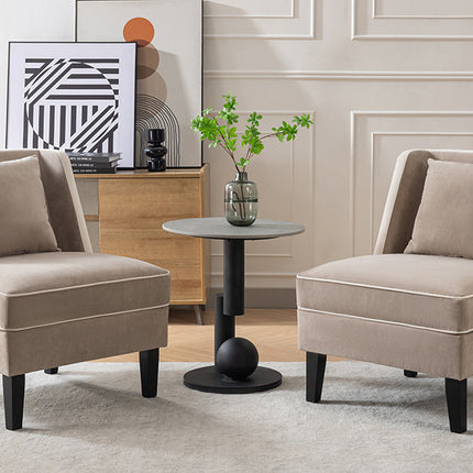 Tan Upholstered Accent Chair