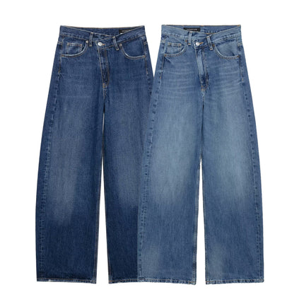 Atlas Wide-Leg High-Waist Denim Pants