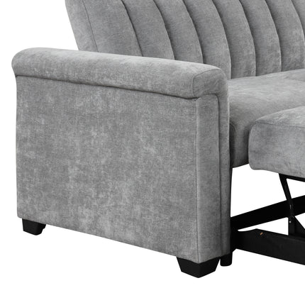 Gray Convertible Cushion Sofa