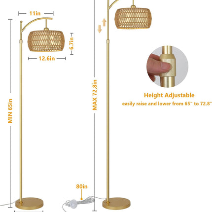 Gold Arc Floor Lamp