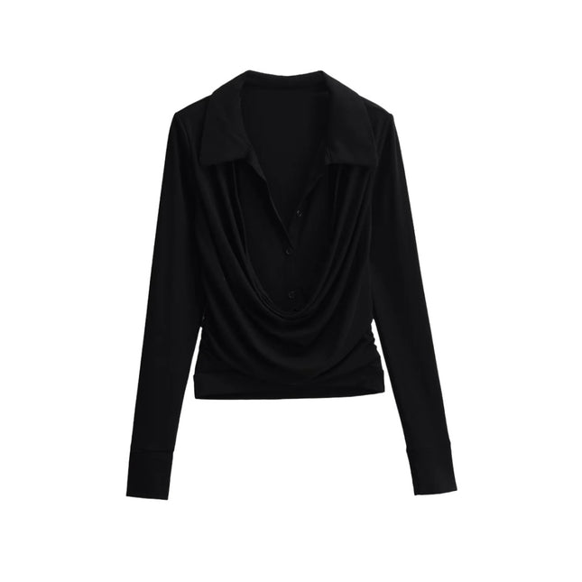 Drape Aura Long Sleeve Top