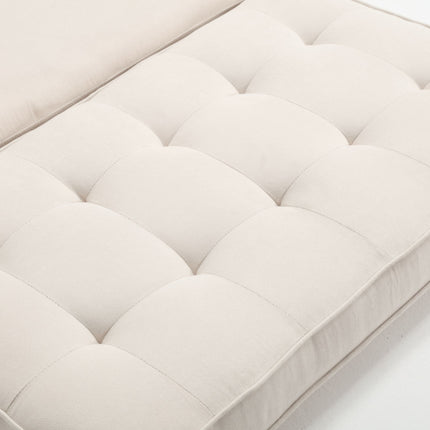 Beige Three-Fold Convertible Sofa