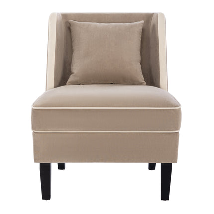 Tan Upholstered Accent Chair