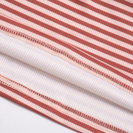 Scarlet Muse Striped Off-Shoulder Top