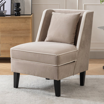 Tan Upholstered Accent Chair