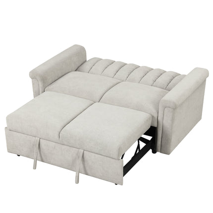 Beige Convertible Cushion Sofa