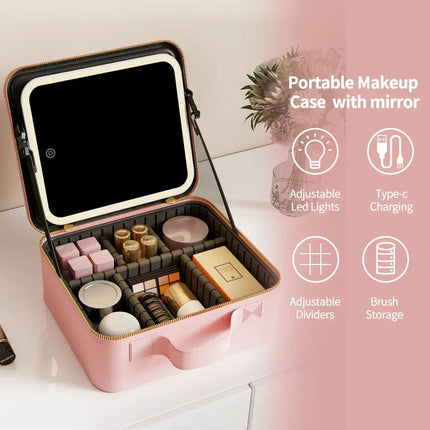 Light-Up Makeup Organizer Case
