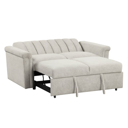 Beige Convertible Cushion Sofa