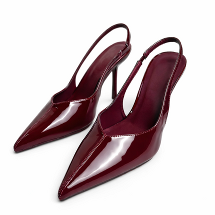 Slingback Point Toe Stiletto Pumps