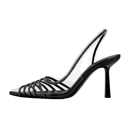 Slingback Point Toe Stiletto Pumps
