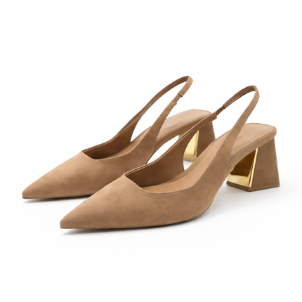Refined Slingback Block Heels