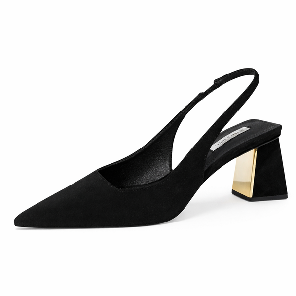 Refined Slingback Block Heels