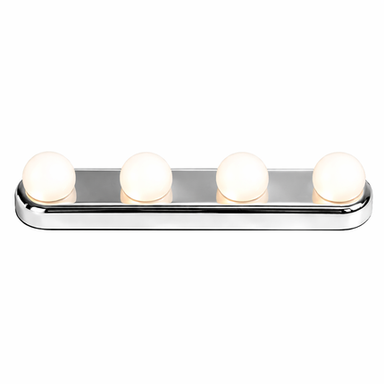 White 4-Bulb Vanity Mirror Light