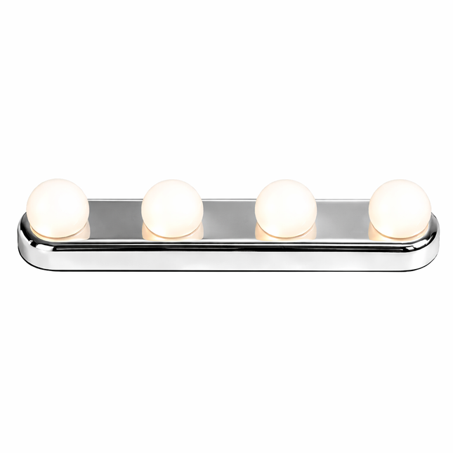 White 4-Bulb Vanity Mirror Light